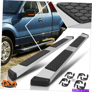 Nerf Bar 04-14 Ford F150 Ext Cab 5.5 �n�j�J���X�e�b�v�p�b�hNERF�o�[�����j���O�{�[�h�V���o�[ For 04-14 Ford F150 Ext Cab 5.5Honeycomb Step Pad Nerf Bar Running Board Silver�y���s�A���i�z