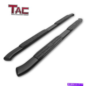 Nerf Bar 2015-2022�R�����h/�L���j�I���G�N�X�e���f�b�h�L���u4.25 �u���b�N�T�C�h�X�e�b�v���[��nerf�o�[ For 2015-2022 Colorado/Canyon Extended Cab 4.25 Black Side Step Rails Nerf Bars�y���s�A���i�z