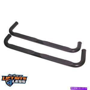 Nerf Bar 頑丈なリッジ11590.81 84-01チェロキー(XJ)のテクスチャブラックサイドチューブステップペア Rugged Ridge 11590.81 Textured Black Side Tube Step Pair for 84-01 Cherokee (XJ)