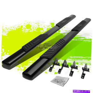 Nerf Bar 5 "F150gX[p[Lu09-14p̑ȉ~`̃R[eBOTChXebvnerfo[jO{[h 5"Oval Coated Side Step Nerf Bar Running Board for F150 Extended Super Cab 09-14