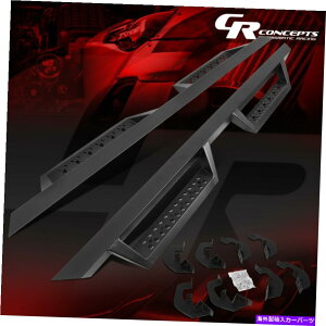 Nerf Bar yA5 "jO{[hgCAOXebvo[2007-2019Vo[h/VGN[Lu PAIR 5" RUNNING BOARD TRIANGLE STEP BAR FOR 2007-2019 SILVERADO/SIERRA CREW CAB