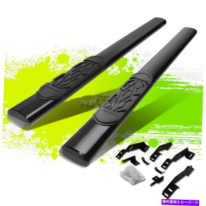 Nerf Bar 6 GMC�V�{���[C/K�G�N�X�e���V�����L���u88-00�p�̑ȉ~�`�̃R�[�e�B���O�X�e�b�v�o�[�����j���O�{�[�h 6 Oval Coated Step Bar Running Boards for GMC Chevy C/K Extended Cab 88-00�y���s�A���i�z