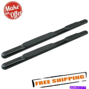 Nerf Bar EFXeB22-5055 4 "ubNpE_[R[eBOX`[ȉ~`̊Ki Westin 22-5055 4" Black Powder Coated Steel Oval Tube Steps