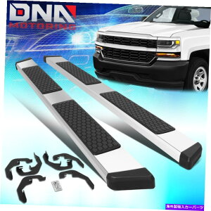Nerf Bar 2007-2019�V���o���[�h�V�G���G�N�X�e���f�b�h /�N�A�b�h�L���u5 SS�l���t�o�[�����j���O�{�[�h FOR 2007-2019 SILVERADO SIERRA EXTENDED / QUAD CAB 5 SS NERF BAR RUNNING BOARDS�y���s�A���i�z