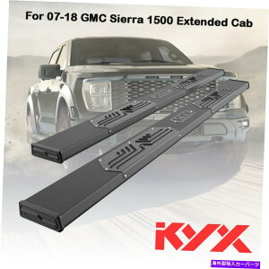 Nerf Bar 2007-2018 GMC Sierra 1500�g���L���u6 NERF�o�[�T�C�h�X�e�b�v�����j���O�{�[�h For 2007-2018 GMC Sierra 1500 Extended Cab 6 Nerf Bar Side Step Running Board�y���s�A���i�z