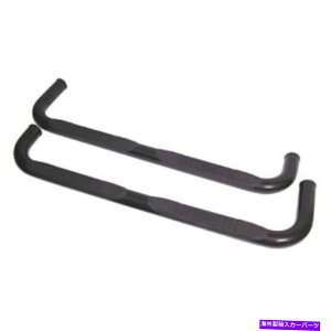 Nerf Bar ȃbW11590.81`[uTChXebvLbgEh3 "84-01`FL[XJBLK Rugged Ridge 11590.81 Tube Side Step Kit Round 3" Blk For 84-01 Cherokee XJ