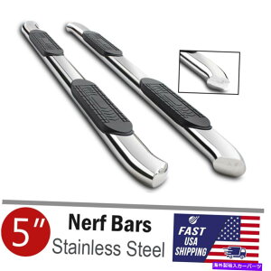 Nerf Bar 5 2009-2014 Ford F-150 Super Crew Cab�̑ȉ~�`��Chrome nerf�o�[�T�C�h�X�e�b�v 5 Oval Bent Chrome Nerf Bars Side Steps for 2009-2014 Ford F-150 Super Crew Cab�y���s�A���i�z