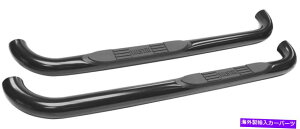 Nerf Bar WES23-1325EFXeB23-1325 EV[Y3 "Ehi[tXebvo[ - ubNpE_[R[g WES23-1325 Westin 23-1325 E-Series 3" Round Nerf Step Bars - Black Powdercoat