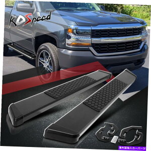 Nerf Bar 5.5 "07-19Vo[h/VGWLup̍jO{[hnerfXebvo[ 5.5" Black Running Board Nerf Step Bar for 07-19 Silverado/Sierra Standard Cab