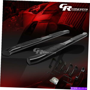 Nerf Bar yAubN4 "ȉ~`̃Xebvi[t{[h1999-2014Voh/VGGNXefbhLu PAIR BLACK 4" OVAL STEP NERF BOARD FOR 1999-2014 SILVERADO/SIERRA EXTENDED CAB