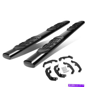 Nerf Bar �t�B�b�g2019-2021�V���o�[�h�V�G���N���[�L���u6 Fit 2019-2021 Silverado Sierra Crew Cab 6''OD Oval Nerf Step Bar Running Boards�y���s�A���i�z