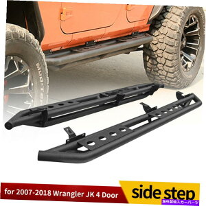 Nerf Bar 07-18pW[vO[JK 4hATChXebvA[}[i[to[K[hjO{[h for 07-18 Jeep Wrangler JK 4 Door Side Step Armor Nerf Bars Guard Running Boards