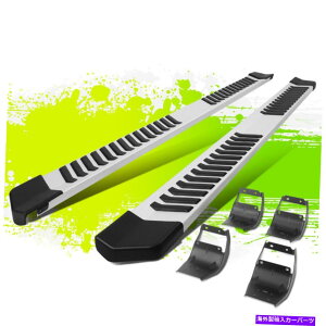Nerf Bar 6 �t�H�[�hF150 F250 F350 CREW CAB 15-22�p�̋≟���A���~�j�E���X�e�b�v�i�[�t�o�[ 6 Silver Extruded Aluminum Step Nerf Bar for Ford F150 F250 F350 Crew Cab 15-22�y���s�A���i�z