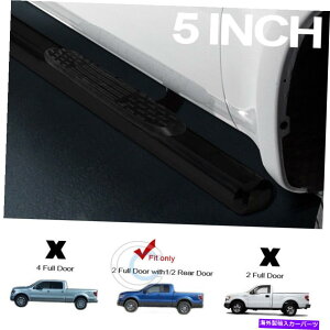 Nerf Bar 5 �u���b�N�X�`�[���T�C�h�X�e�b�v�i�[�t�o�[�����j���O�{�[�h09-14 FORD F150 SUPER/EXT CAB 5 Black Steel Side Step Nerf Bars Running Boards 09-14 Ford F150 Super/Ext Cab�y���s�A���i�z
