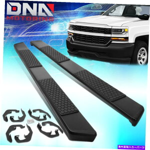Nerf Bar 2007-2019�V���o���[�h�V�G���N���[�L���u5 �R�[�e�B���OSS�X�e�b�v�i�[�t�o�[�����j���O�{�[�h FOR 2007-2019 SILVERADO SIERRA CREW CAB 5 COATED SS STEP NERF BAR RUNNING BOARD�y���s�A���i�z