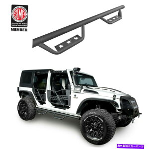 Nerf Bar ubN\bhX`[ChhbvTChXebvnerfo[W[vO[JK 2007-2018ɓK Black Solid Steel Wide Drop Side Steps Nerf Bars fits Jeep Wrangler JK 2007-2018