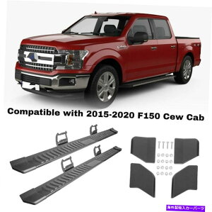 Nerf Bar 6 2015-2020 Ford F150 F250 F350 CREW CAB�̃����j���O�{�[�hNERF�o�[�T�C�h�X�e�b�v 6 Running Board Nerf Bar Side Step For 2015-2020 Ford F150 F250 F350 Crew Cab�y���s�A���i�z