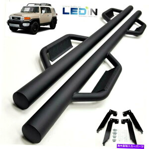 Nerf Bar 2007-2014̃TChXebvi[to[g^FJN[U[3 "hbvXebveNX`ubN Side Step Nerf Bar For 2007-2014 Toyota FJ Cruiser 3" Dropped Step Texture Black