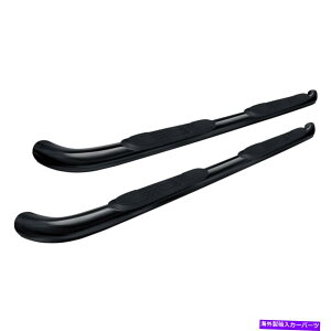 Nerf Bar z_pCbg2003-2008r3 "ubNEhTCho[ For Honda Pilot 2003-2008 Aries 3" Black Round Side Bars