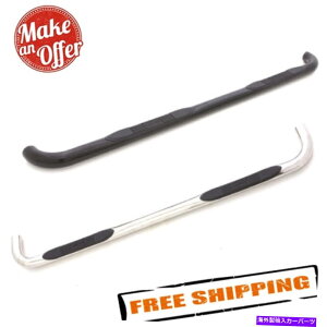 Nerf Bar Lund 22646339 3 "|bVꂽXeX|Ehxgi[to[ LUND 22646339 3" Polished Stainless Steel Round Bent Nerf Bars