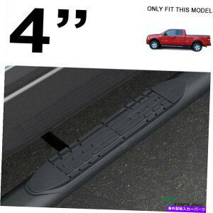 Nerf Bar 2004-2008 F150̃gbvCX[p[/g4 "ȉ~`̃TChXebvnerfo[-MatteBlk Topline For 2004-2008 F150 Super/Extended 4" Oval Side Step Nerf Bars -Matte Blk