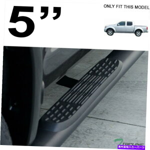 Nerf Bar 2005-2021̃gbvCYteBAN[5 "ȉ~`̃TChXebvnerf bar -matte blk Topline For 2005-2021 Nissan Frontier Crew 5" Oval Side Step Nerf Bar -Matte Blk