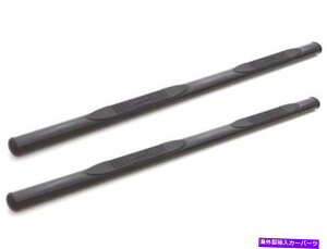 Nerf Bar Lund 23676131 4 "Y^C^LOLup̑ȉ~`Xg[gubNTChi[to[ Lund 23676131 4" OVAL Straight Black Side Nerf Bars FOR Nissan Titan King Cab