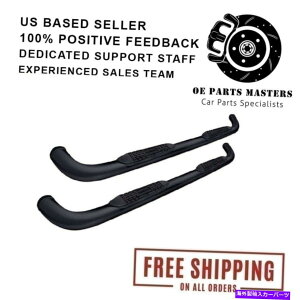 Nerf Bar ���Y�t�����e�B�A05-17�N���[3 ''�u���b�N���E���h�i�[�t�o�[��Promaxx Automotive ProMaxx Automotive For Nissan Frontier 05-17 Crew 3'' Black Round Nerf Bars