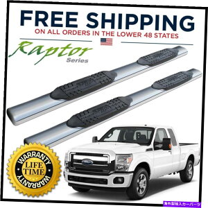 Nerf Bar Raptor�V���[�Y6in�ȉ~�`�̃T�C�h�X�e�b�v1999-2016 F-250 F-350�X�[�p�[�L���u�̂��߂�nerf�o�[ Raptor Series 6in Oval Side Steps Nerf Bars for 1999-2016 F-250 F-350 Super Cab�y���s�A���i�z