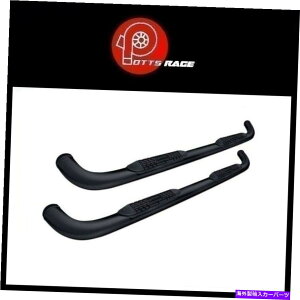 Nerf Bar PROMAXX AUTOMOTIVE 3 ''�u���b�N���E���h�i�[�t�o�[��99-03�t�H�[�hF-150�X�[�p�[�L���u�ɓK�����܂� ProMaxx Automotive 3'' Black Round Nerf Bars Fits 99-03 Ford F-150 Super Cab�y���s�A���i�z