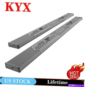 Nerf Bar Kyx for 2010-2022�g���^4�����i�[6 �T�C�h�X�e�b�v�i�[�t�o�[�t�[�v�����j���O�{�[�h�u���b�N KYX For 2010-2022 Toyota 4 Runner 6 Side Step Nerf Bar HOOP Running Board Black