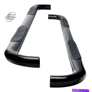 Nerf Bar Steelcraft 221910�u���b�N�T�C�h�X�e�b�v�����j���O�{�[�h�t�B�b�g07 16�W�[�v�����O���[2DR STEELCRAFT 221910 Black Side steps Running Boards Fits 07 16 Jeep Wrangler 2DR�y���s�A���i�z