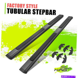 Nerf Bar �H��X�^�C���̊Ǐ�T�C�h���b�J�[�p�l�������O���[JK 4DR 07-18�p�}�E���g�X�e�b�v�o�[ Factory Style Tubular Side Rocker Panel Mount Step Bar for Wrangler JK 4Dr 07-18�y���s�A���i�z