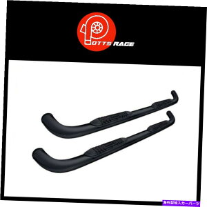 Nerf Bar tH[hF-150/250/350 15-18X[p[3 ''ubNEhi[to[PROMAXX AUTOMOTIVE ProMaxx Automotive For Ford F-150/250/350 15-18 Super 3'' Black Round Nerf Bars