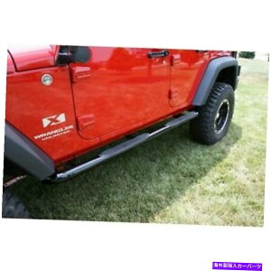 Nerf Bar ���ȃ��b�W11590.06�T�C�h�`���[�u�X�e�b�v�K��07-18�����O���[�iJK�j Rugged Ridge 11590.06 Side Tube Step Fits 07-18 Wrangler (JK)�y���s�A���i�z