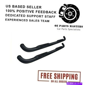 Nerf Bar 15-18tH[hF-150/250/350ubNEhi[to[X[p[3 ''PROMAXX AUTOMOTIVE ProMaxx Automotive For 15-18 Ford F-150/250/350 Black Round Nerf Bars Super 3''