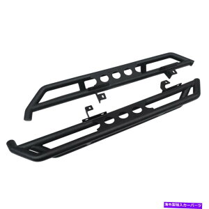 Nerf Bar yATChXebvA[}[i[to[ubN2007N2008-2018W[vO[JK 2hA Pair Side Step Armor Nerf Bars Black for 2007 2008-2018 Jeep Wrangler JK 2 Door