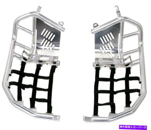 Nerf Bar Tusk Aluminium Foot Peg Nerf Bars Honda TRX 400EX 1999-2007ブラックウェビング Tusk Aluminum Foot Peg Nerf Bars Honda Trx 400Ex 1999-2007 Black Webbing