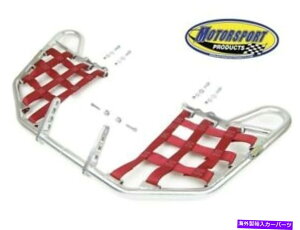 Nerf Bar ���}�n���v�^�[125 YFM125 nerfbars atv nerf bars�V���o�[�o�[/���b�h�l�b�g YAMAHA RAPTOR 125 YFM125 NERFBARS ATV NERF BARS SILVER BARS/RED NETS�y���s�A���i�z