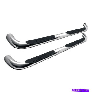 Nerf Bar Ford F-150 15-20 Lund 22690908 3 �L���u�̒��������ۂ��Ȃ��`���[�u�X�e�b�v For Ford F-150 15-20 Lund 22690908 3 Cab Length Polished Round Bent Tube Steps�y���s�A���i�z