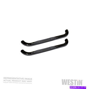 Nerf Bar WES23-1105EFXeB23-1105 EV[Y3 "Ehi[tXebvo[ - ubNpE_[R[g WES23-1105 Westin 23-1105 E-Series 3" Round Nerf Step Bars - Black Powdercoat