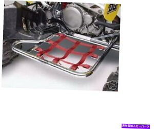 Nerf Bar スズキLT-Z400/kawasaki kfs400 dg kromelite nerf bars red webb Suzuki LT-Z400/Kawasaki KFS400 DG Krome- Lite Nerf Bars Red Webb