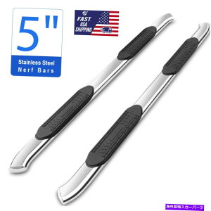 Nerf Bar �t�B�b�g2019-2022 GMC Sierra 1500 Crew Cab 5 �ȉ~�`�̋Ȑ�S.S nerf�o�[�T�C�h�X�e�b�v Fits 2019-2022 GMC Sierra 1500 Crew Cab 5 Oval Curved S.S Nerf Bars Side Steps�y���s�A���i�z