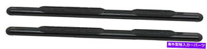 Nerf Bar EFXeB22-5005ȉ~`4  "a4 "̕\ʃXebvpbhnerfo[ WESTIN 22-5005 Nerf Bar With Surface Steps Pads In 4" Diameter Of Oval Straigh