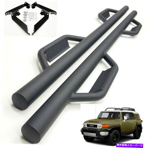 Nerf Bar 2007-2014のトヨタFJクルーザーテクスチャブラック3 "サイドステップナーフバードロップステップ For 2007-2014 Toyota FJ Cruiser Texture Black 3" Side Step Nerf Bar Dropped Step