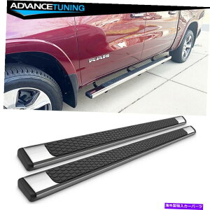 Nerf Bar 19-22 RAM 1500クルーキャブOEスタイルクロムSS 82インチサイドレールランニングボード Fits 19-22 Ram 1500 Crew Cab OE Style Chrome SS 82inch Side Rails Running Boards