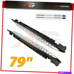 Nerf Bar 16-21ZfXxcGLC300 X253 NERF BAR2{̃jO{[hTChXebvA~jE 2x Running Board Side Step Aluminum For 16-21 Mercedes-Benz GLC300 X253 Nerf Bar