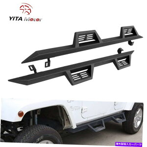 Nerf Bar 2007-2018̃jO{[hW[vO[JK 4hAhbvTChXebvi[to[ Running Boards for 2007-2018 Jeep Wrangler JK 4 Door Drop Side Steps Nerf Bars