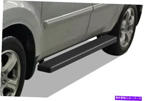Nerf Bar iboard̃TChXebvnerf bars 6 "ubNtBbg09-15z_pCbg iBoard Side Steps Nerf Bars 6" Black Fit 09-15 Honda Pilot