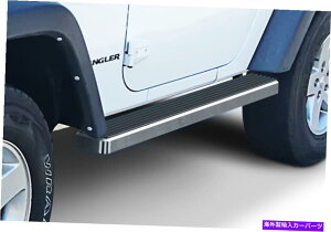 Nerf Bar プレミアム4 "iboardサイドステップフィット07-18ジープラングラーJK2DR Premium 4" iBoard Side Steps Fit 07-18 Jeep Wrangler JK 2Dr